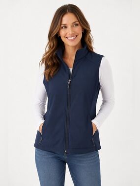 CORE365 North End Navy Soft Shell Zip Vest Women’s Ex Large NWT Outdoor